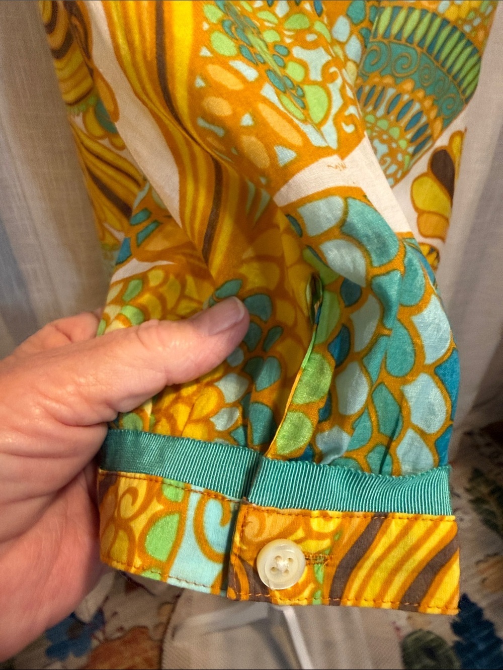 Banana Republic Trina Turk Summer 2012 Silk Blend Tunic Blouse Size 4 - Picture 6 of 14
